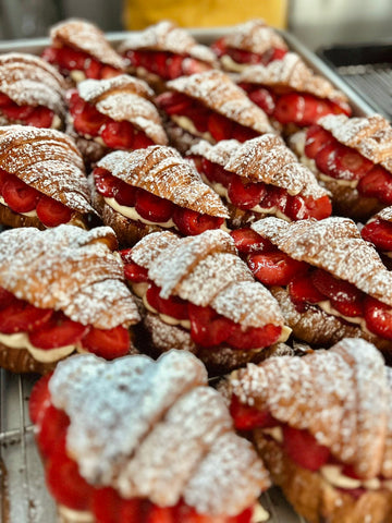 Strawberry & Cream croissant