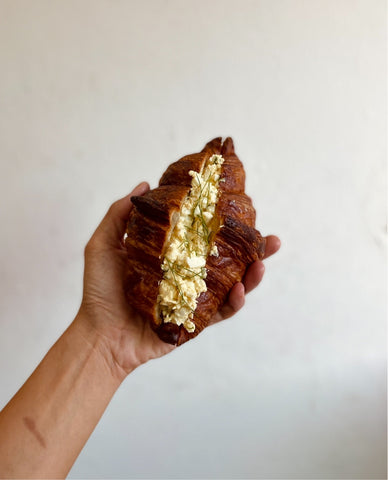 Mini Japanese Egg Salad Croissant Sandwich