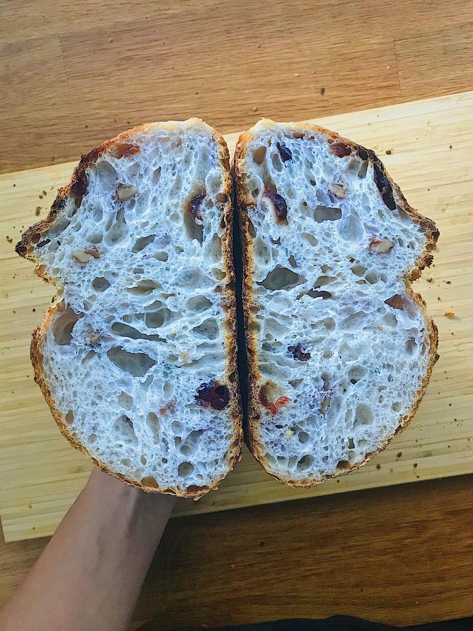 Walnut Cranberry Sourdough