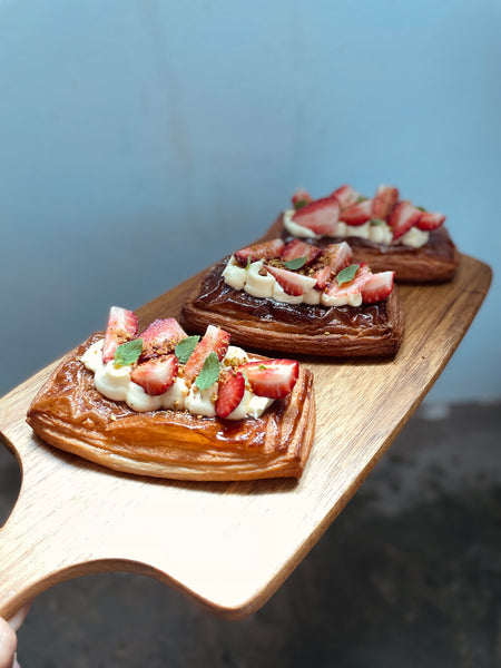 Spiced Honey Strawberry Danish