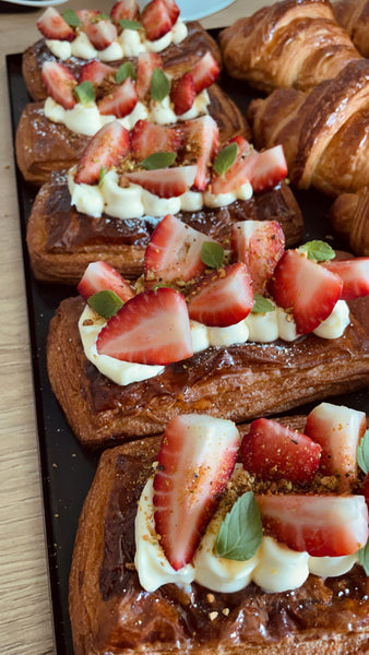 Spiced Honey Strawberry Danish